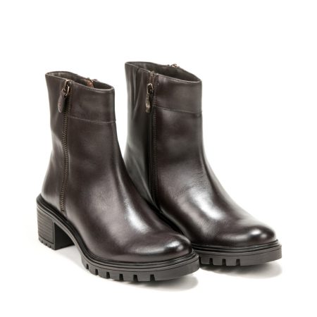 Ženske plitke čizme Ara-12-48819.03H braon na štiklu