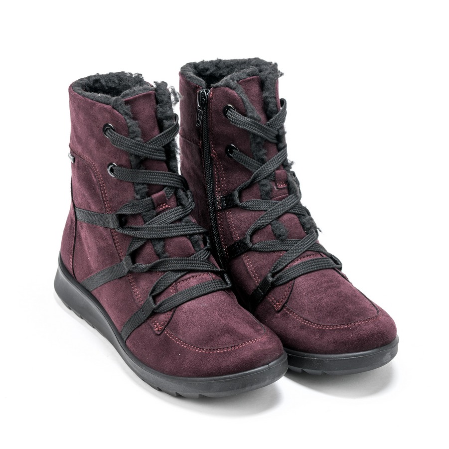 Ženske plitke čizme Ara-12-40409.19H bordo ravne 6 16096 ara 12 40409 19h brunello 2