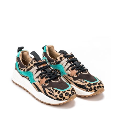 Ženske kožne plitke patike ETERNAL-215A3033D braon ravne