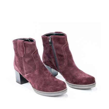 Ženske kožne plitke čizme Ara-12-46920.76 bordo na štiklu