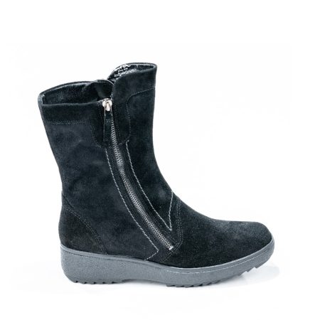 Alternative view of Ženske kožne plitke čizme Ara-12-48164.65H crne ravne