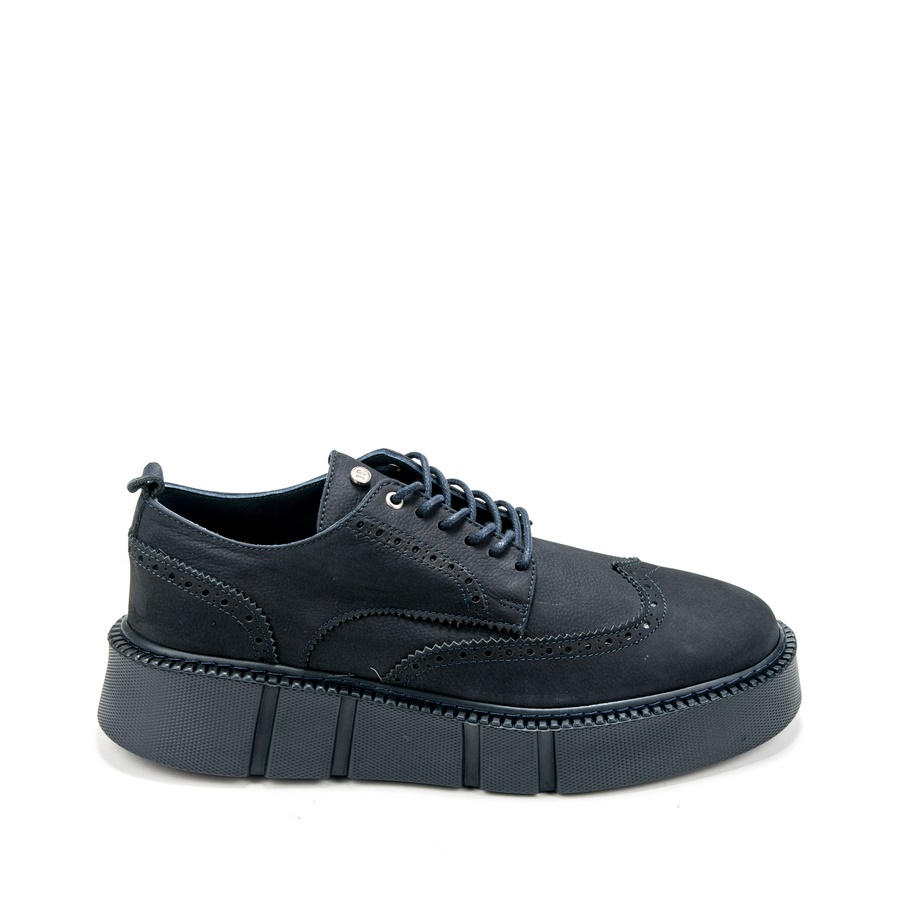 Muške kožne plitke patike John-Richardo-21337 plave ravne 2 Muške kožne plitke patike John-Richardo-21337 plave ravne - Slika 2