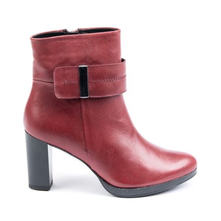 Alternative view of Ženske plitke čizme Orme-7000 bordo na štiklu