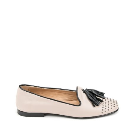 Alternative view of Ženske kožne plitke cipele Silko-PL10 roze ravne