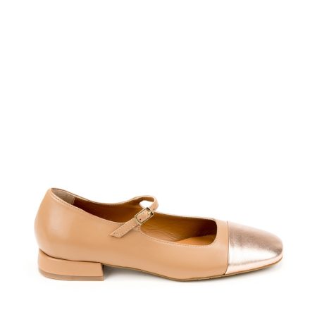 Alternative view of Ženske kožne plitke cipele Silko-SARA21 braon ravne