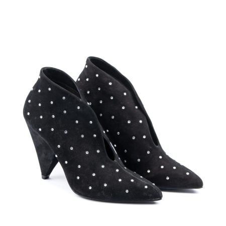 Ženske plitke čizme Vicenza-479003-3 crne na štiklu